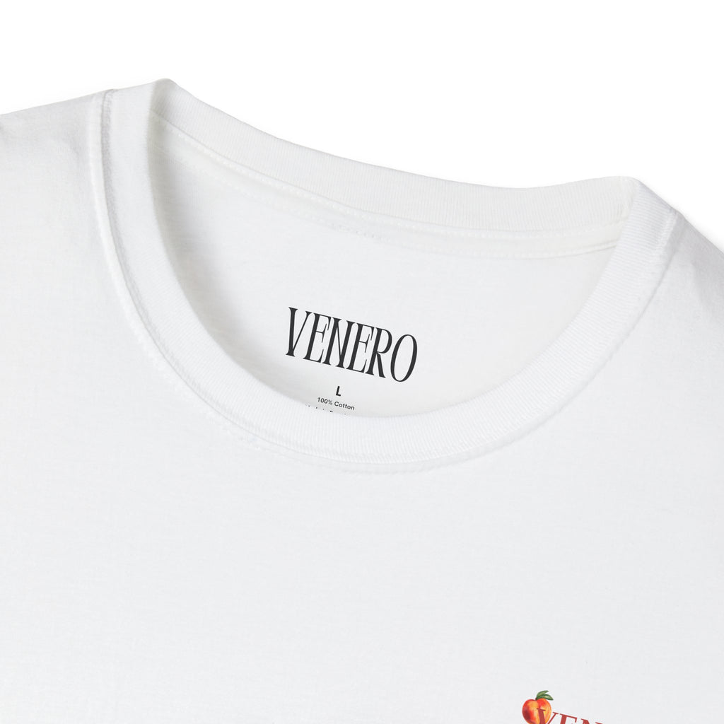 Peach White Tee