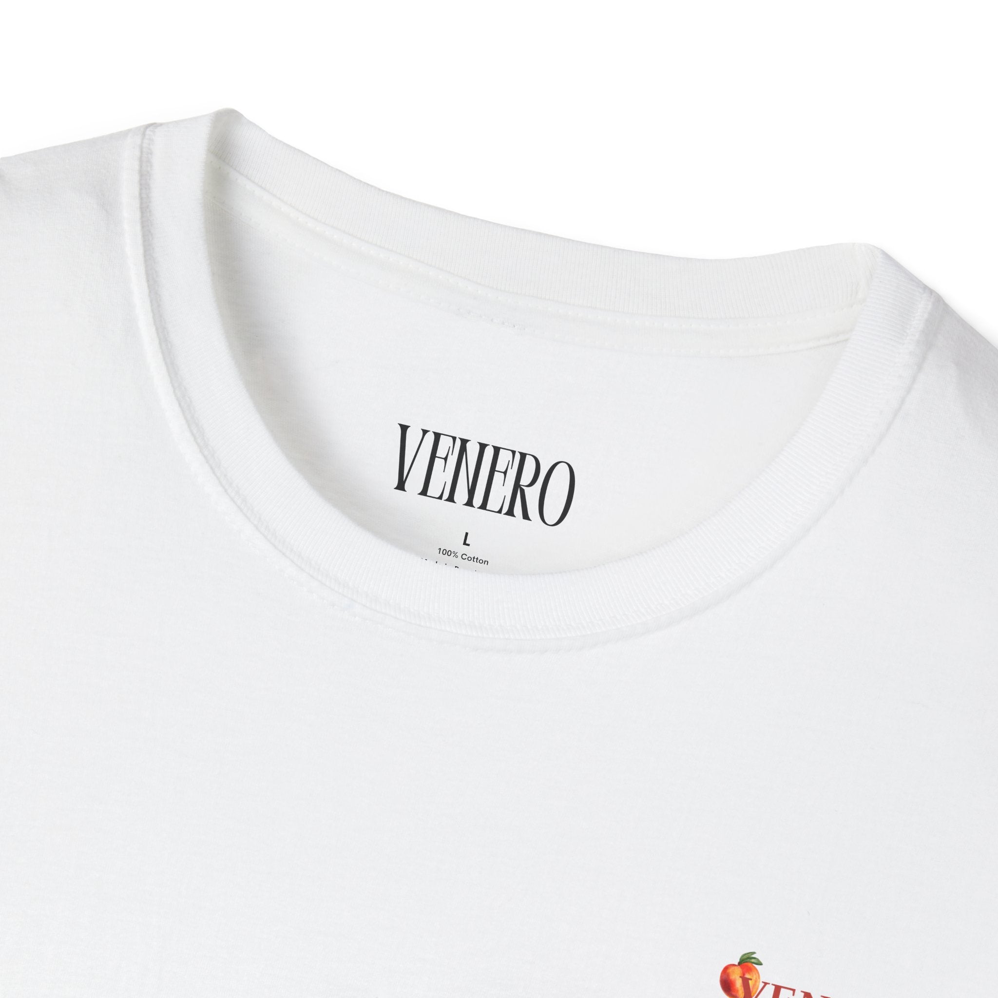 Peach White Tee