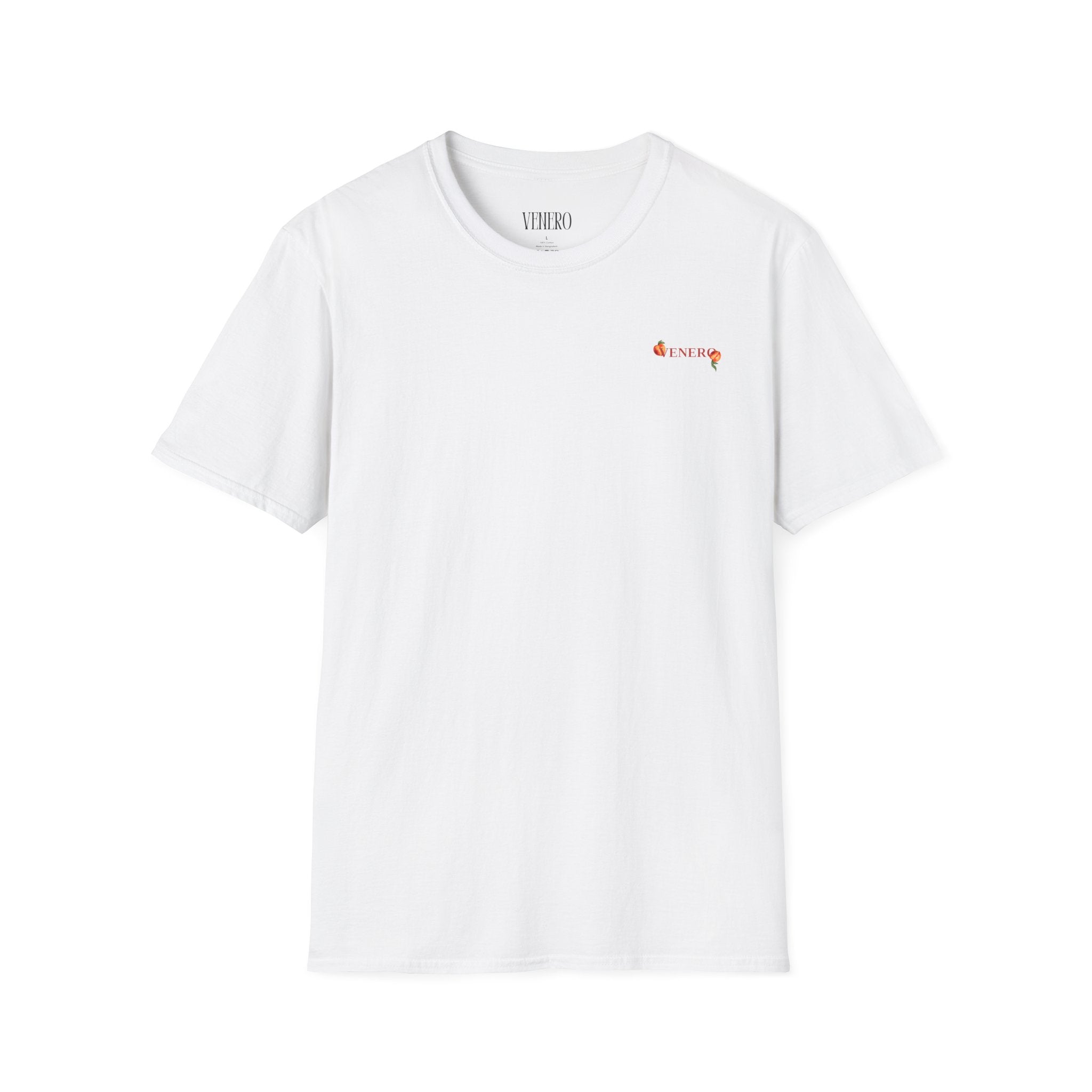 Peach White Tee
