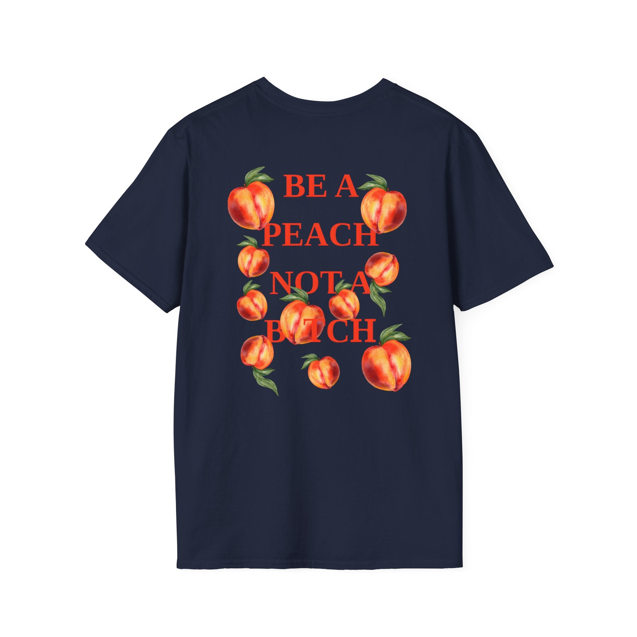 Peach Navy Tee