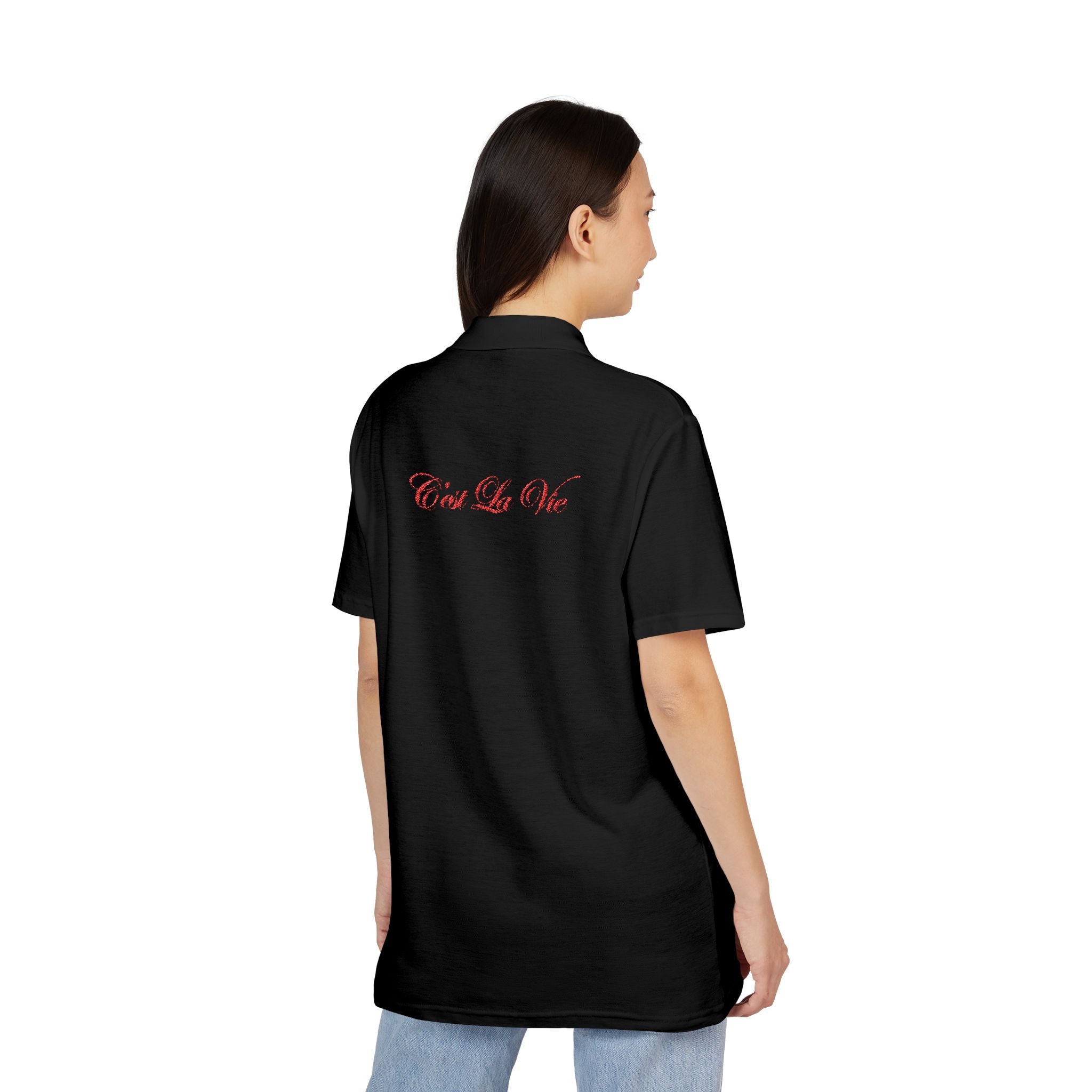 C'est La Vie Black Polo