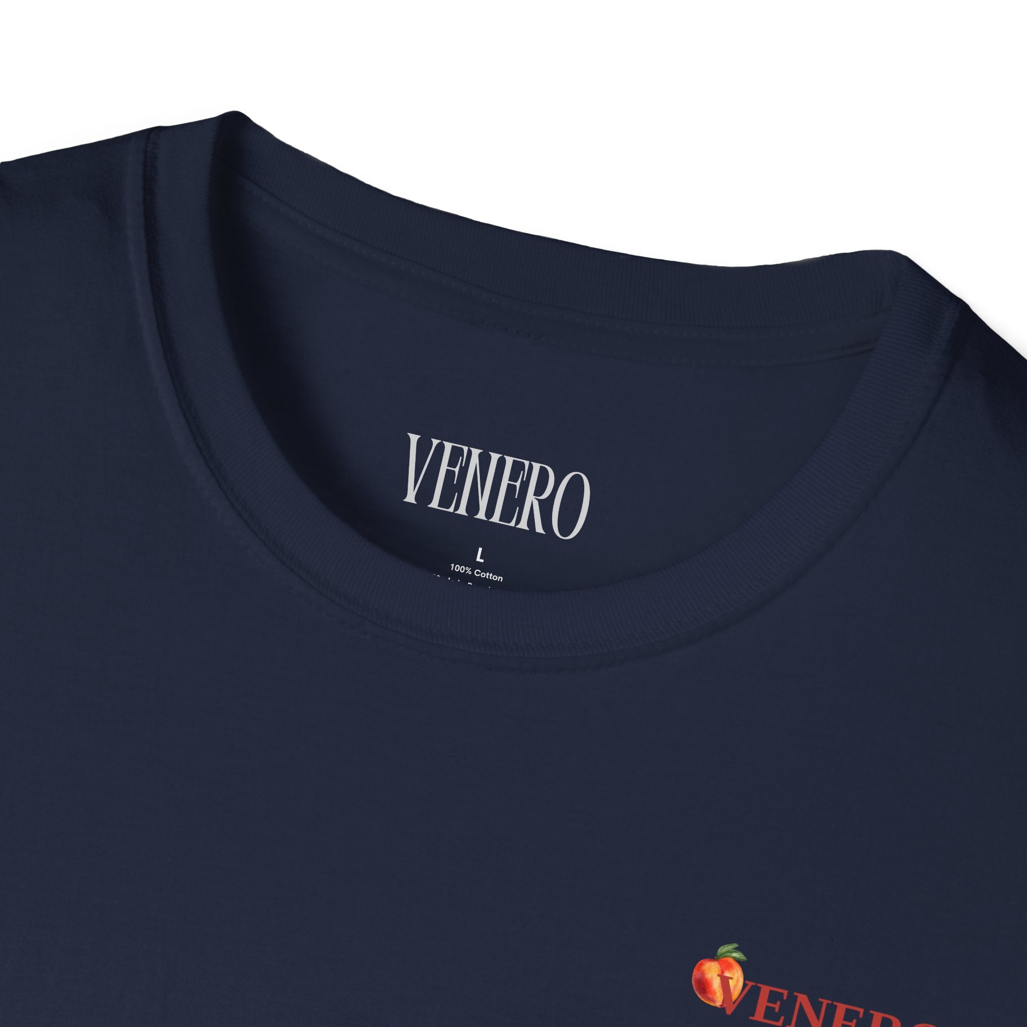 Peach Navy Tee